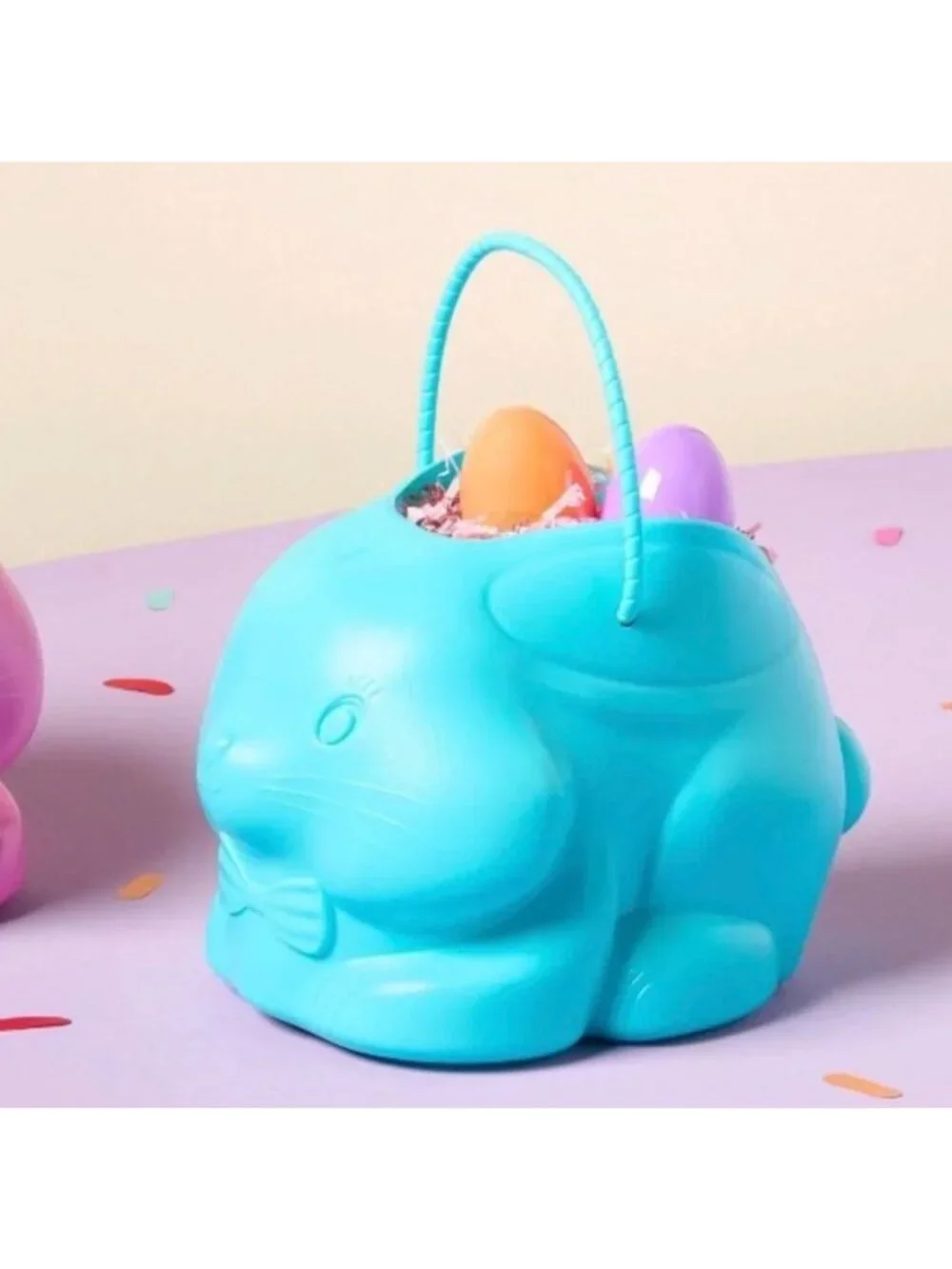 Target 2026 Vintage Inspired Easter Bunny Blow Mold Basket Blue Spritz